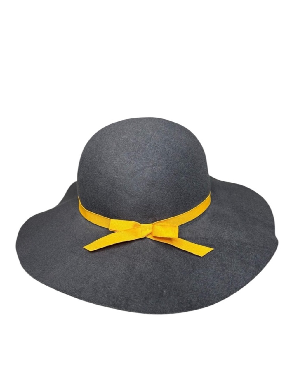 Girls Wide Brim Felt Hat Brown Dressup